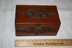 Vintage Hartholz Schmuckkästchen Bonsai Baum Design - Bild 1 von 8