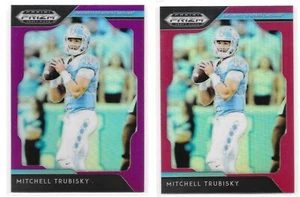 2x 2019 Prizms Draft Picks Mitchell Trubisky Parallel Lot - Orange / Purple Wave - Bild 1 von 1