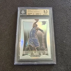 2012-13 Panini Prizm Silver Russell Westbrook #47 BGS 9.5 Gem Mint Thunder - Picture 1 of 13