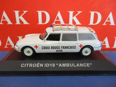 Die cast 1/43 Modellino Auto Citroen ID19 Break Ambulance Ambulanza Croce Rossa - Immagine 1 di 4