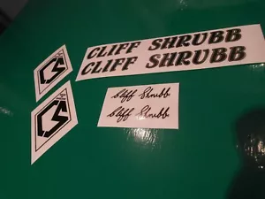 Vintage Cliff Shrubb decals - Picture 1 of 1