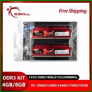 G.SKILL Ripjaws X RAM 8GB 4GB DDR3 1333 1600 1866MHz Desktop Memory DIMM Kit Lot - Picture 1 of 6