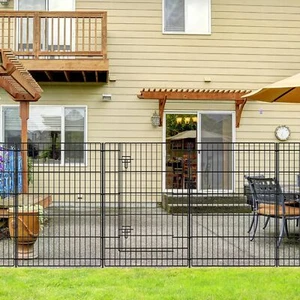Decorative Garden Fence 6 Panels 13ft (L)×36in (H) Metal Garden Fences with 5... - Picture 1 of 7