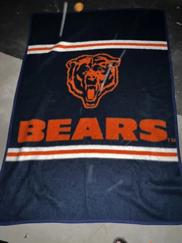 Vintage Biederlack Chicago Bears Stadium Blanket  Throw Cover