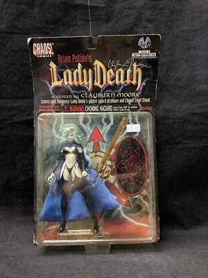 ¡Caos! Figura de acción LADY DEATH 6" 1997 - esculpida y firmada por Brian Pulido Foto 1 de 2