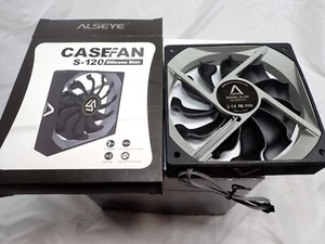 ALSEYE S-120 PC Fan Silicone skin 120mm x 25mm Air Flow Cooler 12V Cooling Fan - Picture 1 of 7