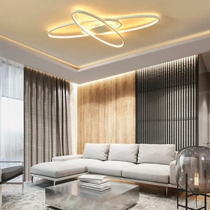 Plafoniera LED dimmerabile lampadario soggiorno lampada soggiorno telecomando - Foto 1 di 15