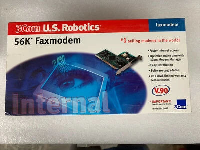 3com US Robotics 56k modem card Model 5687 Open Box item - Image 1 of 2