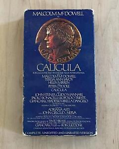 Vestron Penthouse VHS Caligula 1979 Malcolm McDowell Roman Empire Uncut Unrated