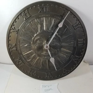 Vintage Whitehall Products Sun Clock "Sundial" French bronze Style DOESNT WORK - Picture 1 of 16