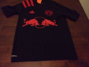 New York Red Bulls used youth 13-14 Adidas MLS soccer jersey Royer