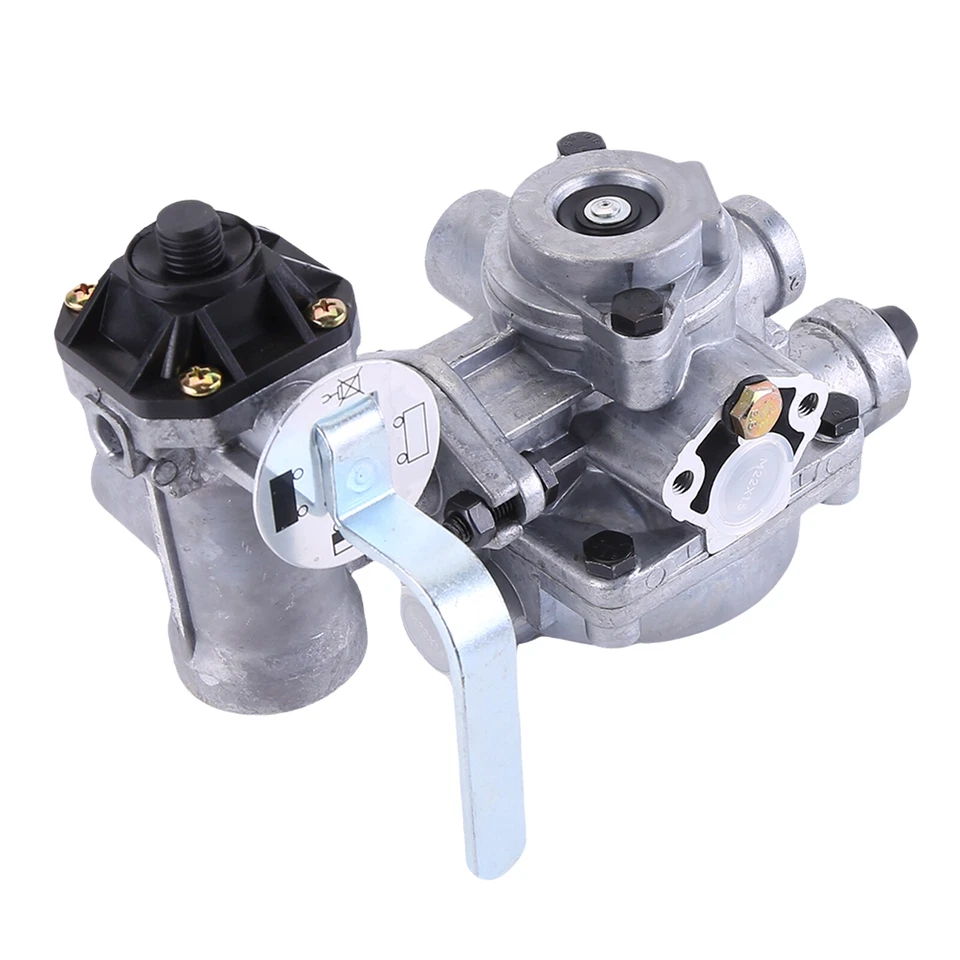 Anhängerbremsventil mit 4 Stufen Bremskraftregler 2-Kreis Bremsventil Anhänger - Bild 1 von 4