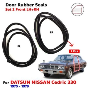 Door Rubber Seal Front L+R Set 2 Fits Nissan Cedric IV 330 4D Sedan 1975-79 - Picture 1 of 8