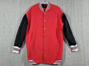 Eleven Paris L.A. Collection Mens Red Varsity Jacket Sz Medium Mid Length - Picture 1 of 10