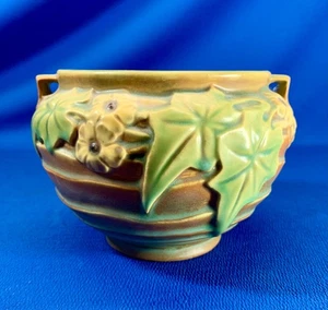 JARRÓN ROSEVILLE LUFFA PATRÓN MARRÓN Y VERDE 4,5 X 6,5" - Imagen 1 de 7