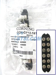Corning CCH-CP12-15T Patch Panel 12 ST Simplex OM1 Multimode 62.5 Adapters ~STSI - Picture 1 of 3