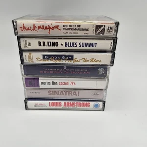 Vintage Cassette Lot Blues Jazz Broadway Bugs Bunny Sinatra Mangione Sealed - Imagen 1 de 7