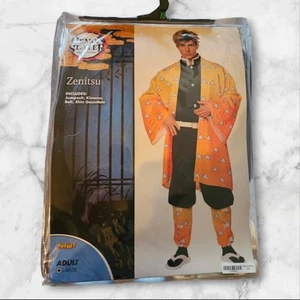 Spirit Halloween Adult Large Zenitsu  Costume Demon Slayer Kimetsu No Yaiba - Picture 1 of 8