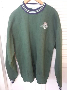 JERZEES NOVI WILDCAT HIGH SCHOOL SIZE LARGE GREEN & BLUE SWEATSHIRT SWEATER - Picture 1 of 4