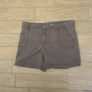 Lee Riders Mid Rise Shorts Brown - UK 16 - Excellent Condition ✅ - Picture 1 of 3