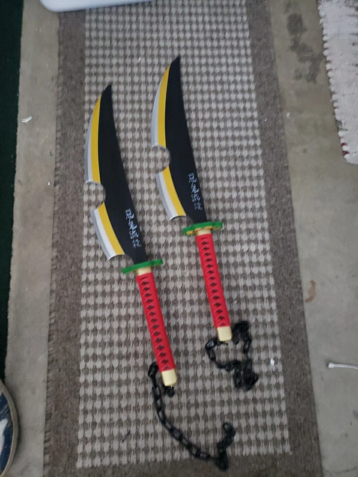 Conjunto de (2 peças) fantasia anime espuma Uzui Tengen cosplay adereço espada - Imagem 1 de 1