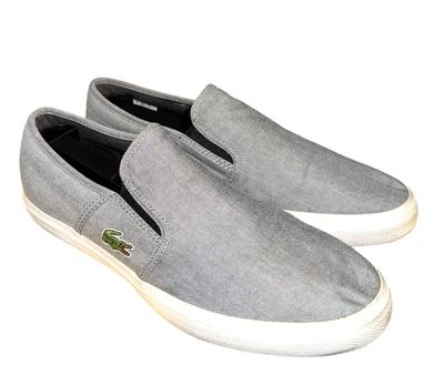 Zapatos/MOCASINES informales sin cordones Lacoste Tatalya MUJERES talla 8 GRIS USADOS Foto 1 de 4