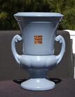 Abingdon Pottery Vase Planter Sky Blue Art Deco #101 9 1/2" Tall EXC
