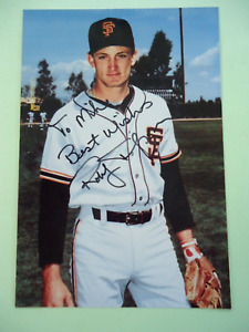 Robbie Thompson  - 4 x 6" Autographed Baseball Photo - San Francisco Giants