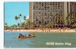HILTON Hawaiian Village~Outrigger Canoa~ Waikiki~Hawaiian Village TIKI-HC - Imagen 1 de 4