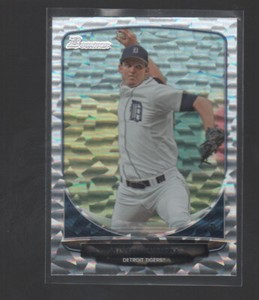 AUSTIN KUBITZA  2013 BOWMAN DRAFT PICKS PROSPECTS SILVER ICE CARD #BDPP53