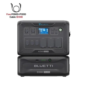 BLUETTI AC500 + 1 x B300K Battery Power Station 5000W 2764.8Wh for Power Outage - Picture 1 of 9