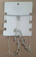 ELITE WOMENS STAR PENDANT NECKLACE IN SILVER TONE NEW FREE UK POSTAGE