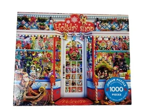 Ceaco Holiday Shop Christmas Window Display 1000 Piece Jigsaw Puzzle - Picture 1 of 9