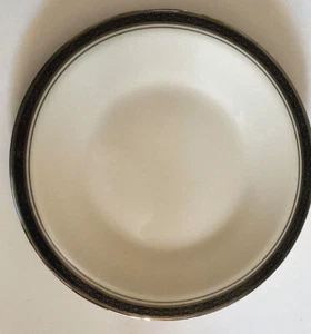 Franciscan Salad Plate INDIGO Cream Color Black & Platinum Band - Picture 1 of 4