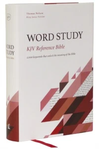 KJV Word Study Reference Bible Hardcover Red Letter Thumb Indexed Comfort Print - Picture 1 of 1