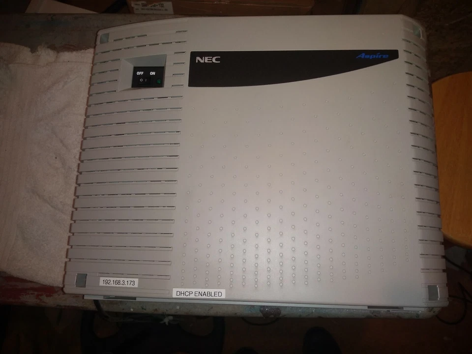 NEC ASPIRE S KSU & P.S.  IP1NA-KSU-S1, with 2 IP1NA-4COIU-S1 (M-791844 M1) 4PORT - Image 1 of 4