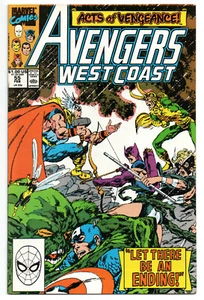 Avengers West Coast #55 (1990) en muy buen estado + primera bruja escarlata oscura en disfraz - Imagen 1 de 2