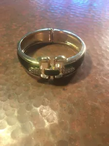 Stella & Dot Herzogin Armband mit Scharnier schwarz und goldfarben - Bild 1 von 1