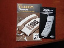 British Telecom Tremolo ,Goodmans Style Phone Operating instructions. U