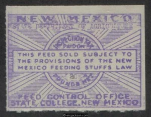 NEW MEXICO Feed Inspection Revenue NM FE18 mint, F-VF - Picture 1 of 1