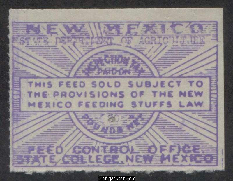 NEW MEXICO Feed Inspection Revenue NM FE18 mint, F-VF - Image 1 of 1