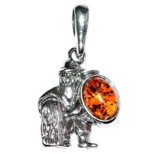 2,06 g auténtico colgante de plata esterlina 925 ámbar báltico N-A1690 - Imagen 1 de 1