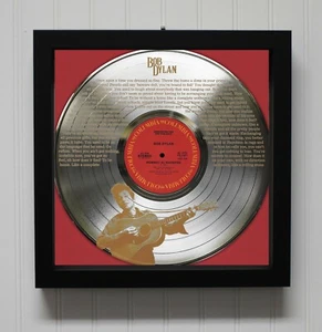 Bob Dylan - Like A Rolling Stone Framed Silver Etched LP Shadowbox - Picture 1 of 4