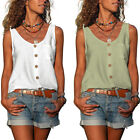 Plus Womens Vest T-Shirt Blouse Tops  Tank Summer  Sleeveless  Ladies Size