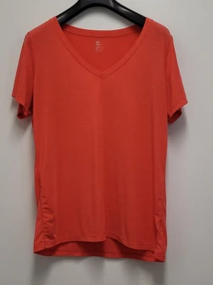 Camisa Gap Fit Breathe para mujer XL manga corta ropa deportiva elástica naranja Foto 1 de 4