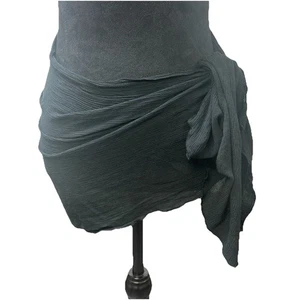 Hollister donna S/M Sarong nero mini costume da bagno copricostume cravatta top gonna - Foto 1 di 10