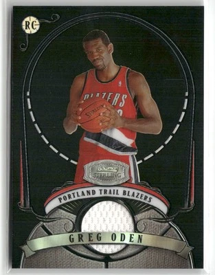 2007-08 Bowman Sterling #GO2 Greg Oden refractores negro RC MEM #/99 ☘️622 Foto 1 de 2