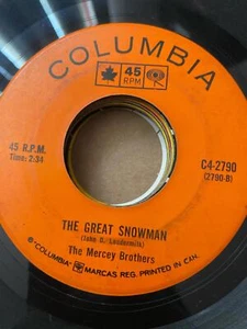 The Mercey Brothers - The Great Snowman/Absent Minded Me C4-2790 45rpm VG+ R6 - Bild 1 von 2