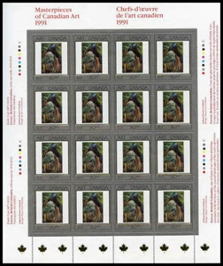 Canada Stamp SHEET#1310 - Forest, British Columbia (1991) 50¢ Untagged - Picture 1 of 1