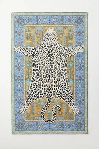 New Octavia Leopard rug Animal rug 4X6 5X8 6X9 8X10 9X12 wool area rug carpet - Picture 1 of 3